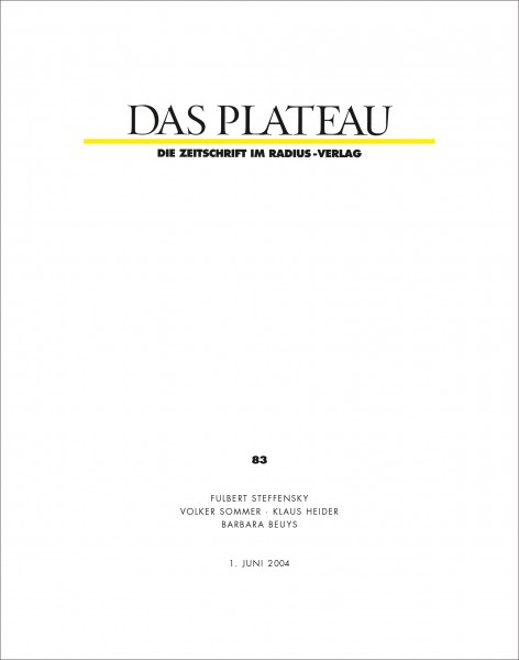 DAS PLATEAU No 83