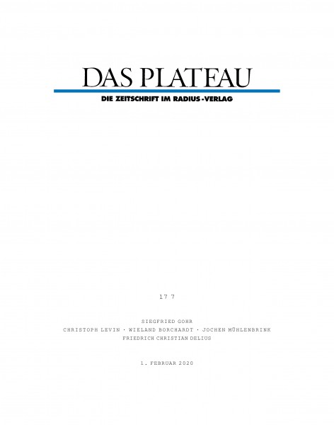 DAS PLATEAU No 177