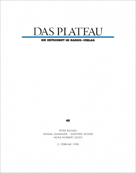 DAS PLATEAU No 45