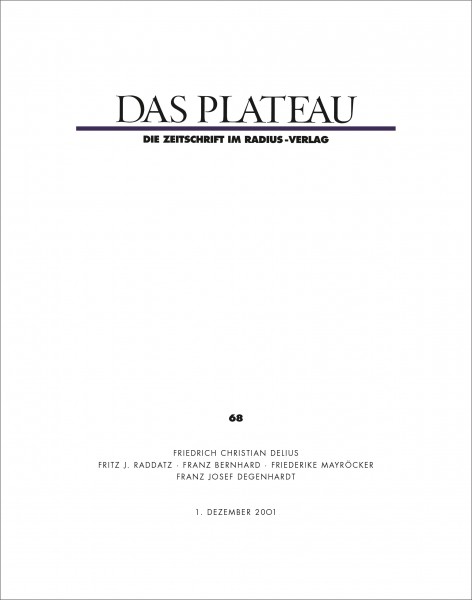 DAS PLATEAU No 68