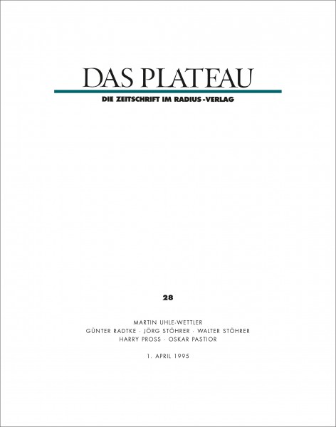 DAS PLATEAU No 28