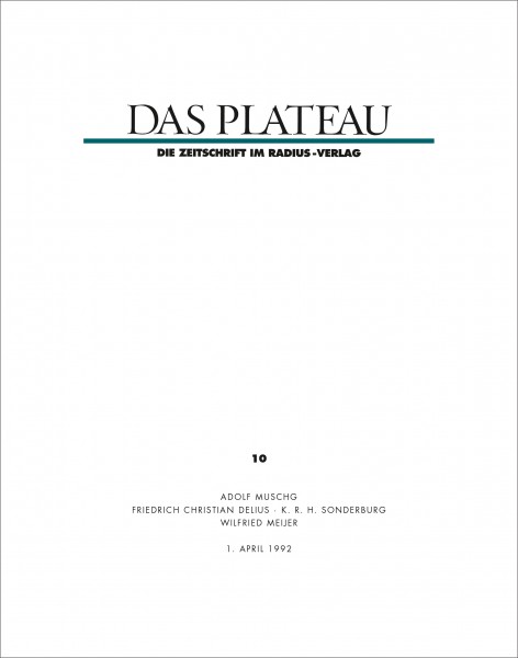 DAS PLATEAU No 10