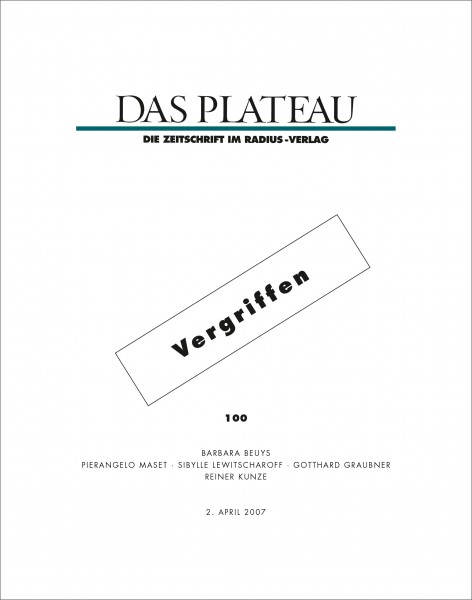 DAS PLATEAU No 100