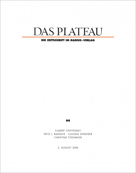 DAS PLATEAU No 84