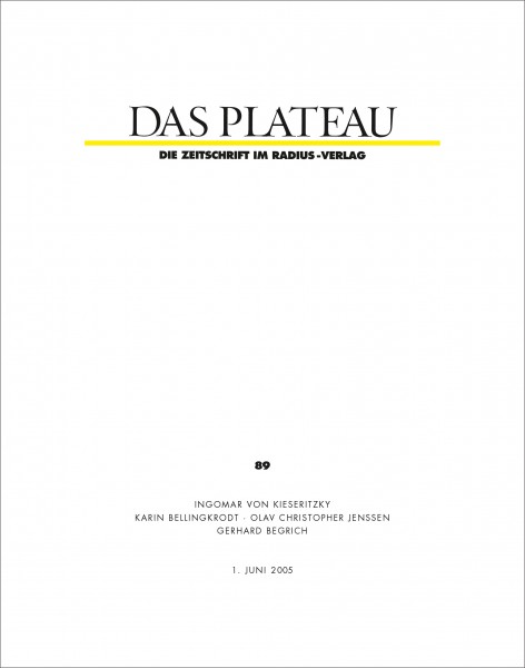 DAS PLATEAU No 89