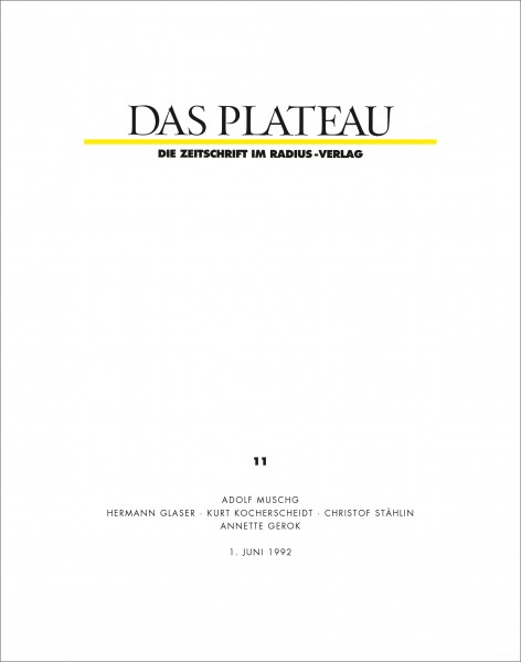 DAS PLATEAU No 11