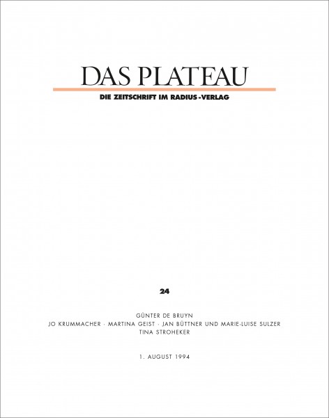 DAS PLATEAU No 24