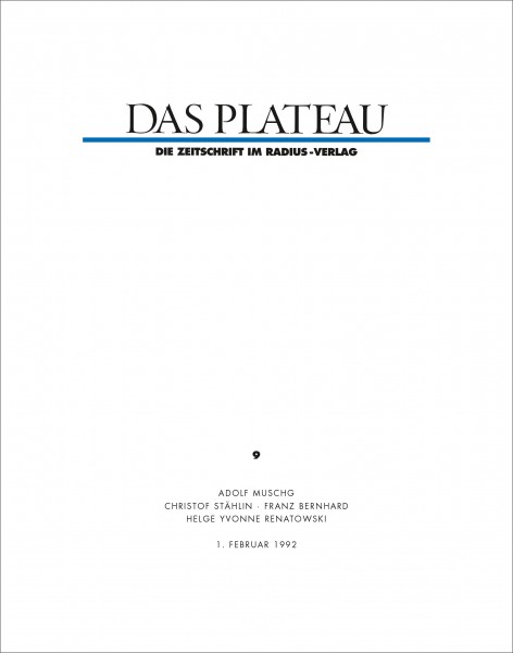 DAS PLATEAU No 9