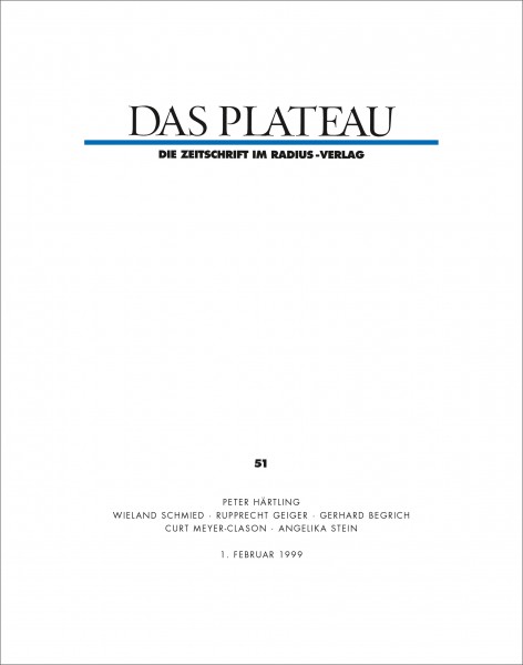 DAS PLATEAU No 51