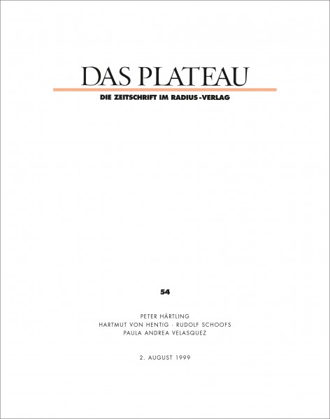 DAS PLATEAU No 54