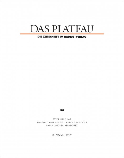 DAS PLATEAU No 54