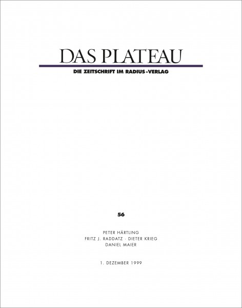 DAS PLATEAU No 56