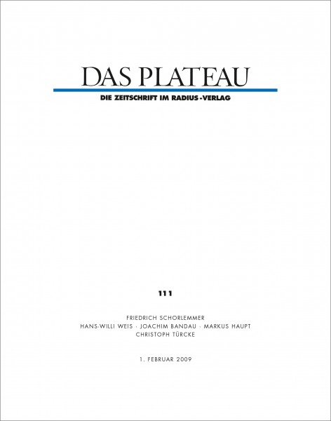 DAS PLATEAU No 111