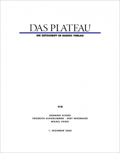 DAS PLATEAU No 110