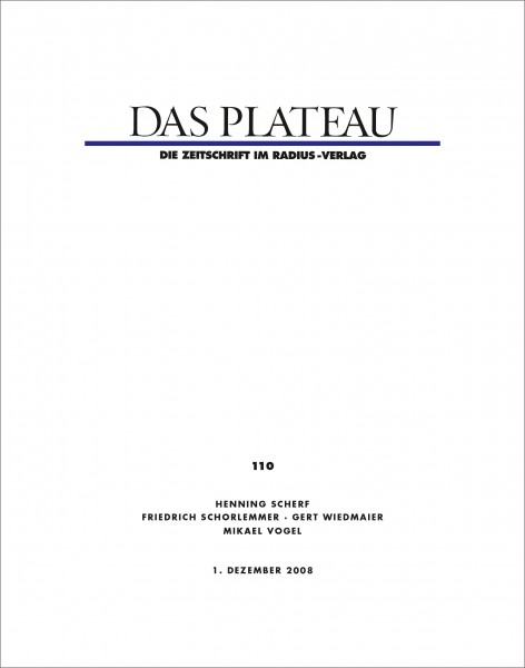 DAS PLATEAU No 110