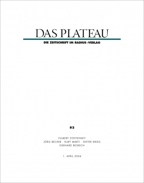 DAS PLATEAU No 82