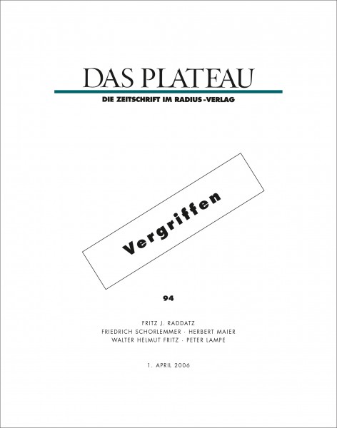 DAS PLATEAU No 94