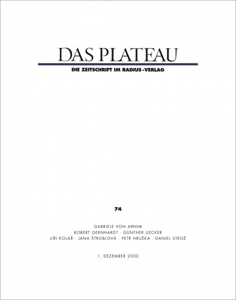 DAS PLATEAU No 74