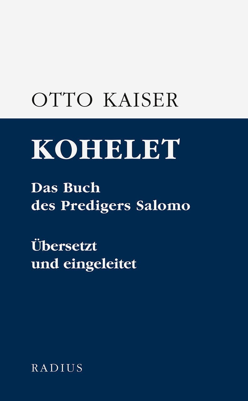 Kohelet Theologisches Bücher Radius Verlag