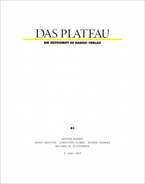 DAS PLATEAU No 41