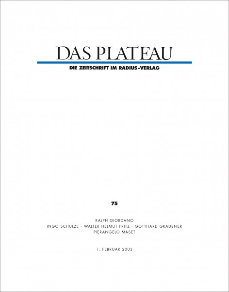 DAS PLATEAU No 75
