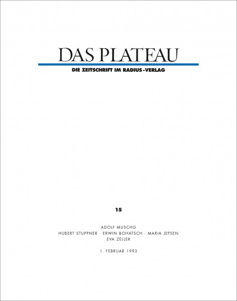 DAS PLATEAU No 15