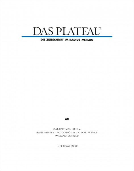 DAS PLATEAU No 69