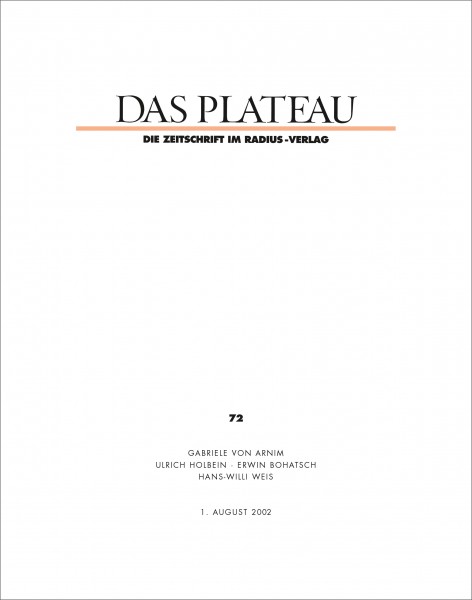 DAS PLATEAU No 72