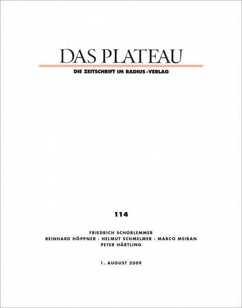 DAS PLATEAU No 114