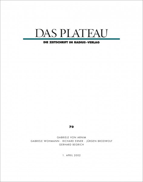 DAS PLATEAU No 70