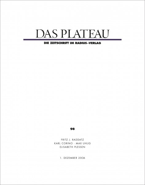 DAS PLATEAU No 98