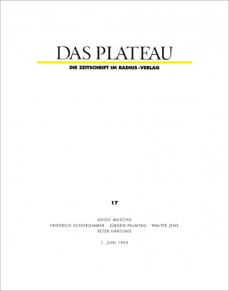 DAS PLATEAU No 17