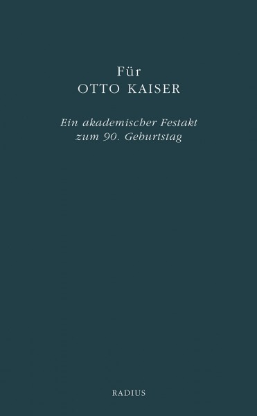 Für Otto Kaiser