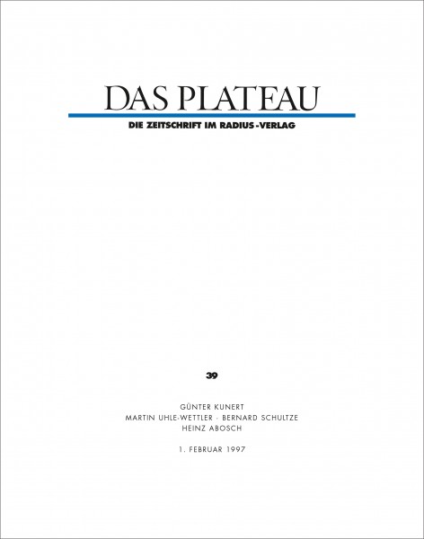 DAS PLATEAU No 39